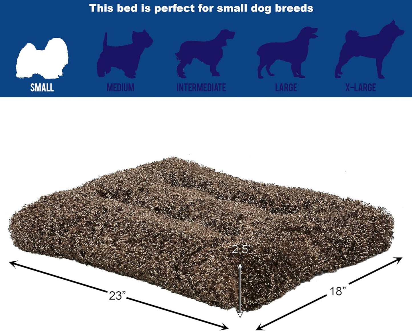 Ombre Dog Beds, Plush Dog Beds Fit Wire Dog Crates, Machine Wash & Dry