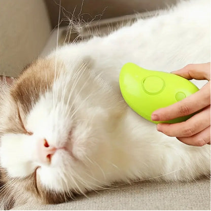 Rechargeable Shedding Hair Spray Hot Steam Easy Pet Grooming Brush for Cat, Dog